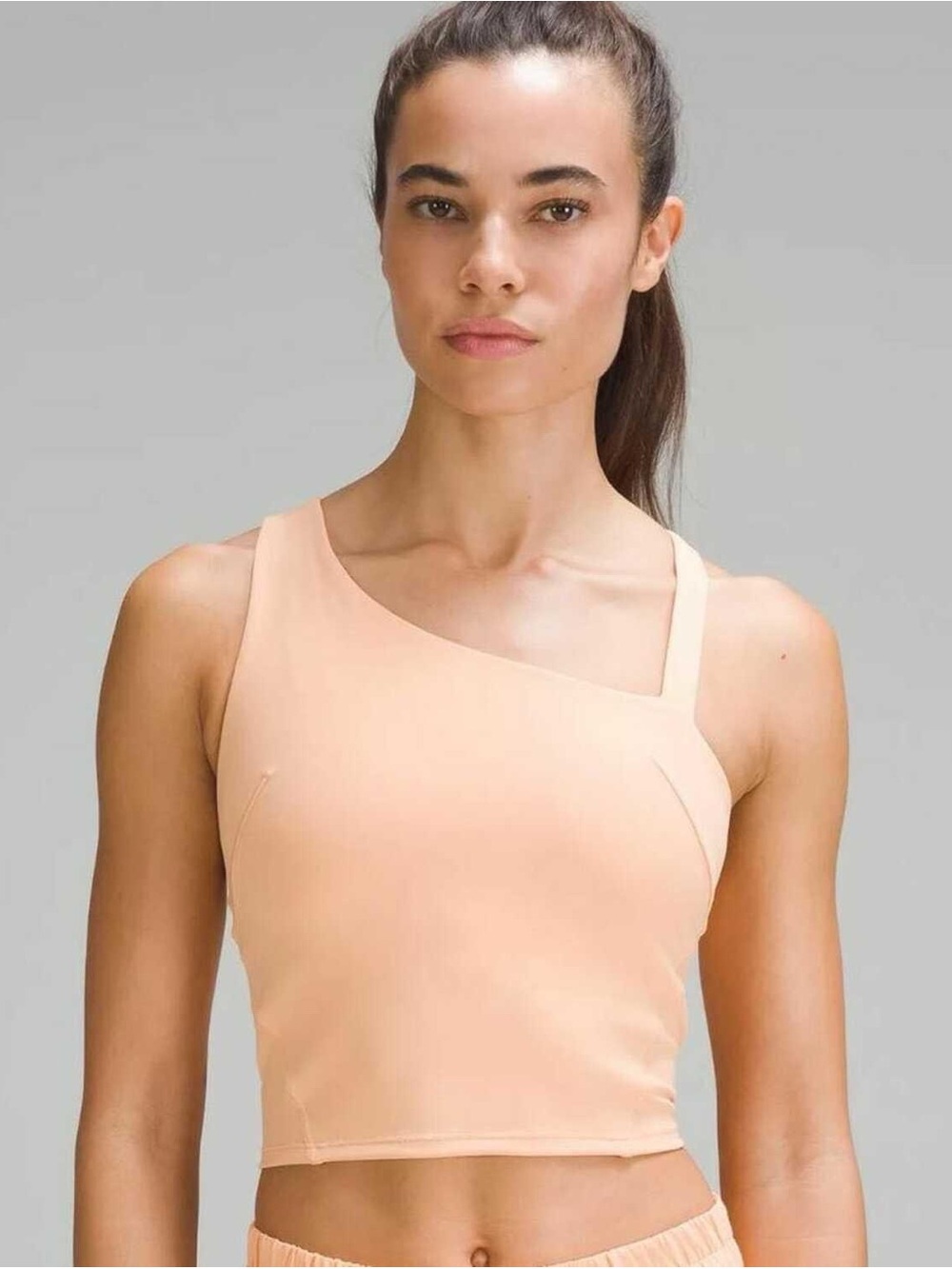lululemon athletica Peach One-Shoulder Sports Bra
